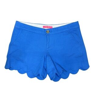 Lily Pulitzer Cobalt Blue Buttercup Shorts Size 4